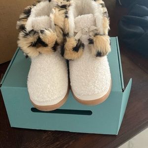 Celeste Natural Faux, Shearling /Leopard